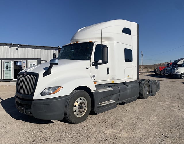 Semi Truck White