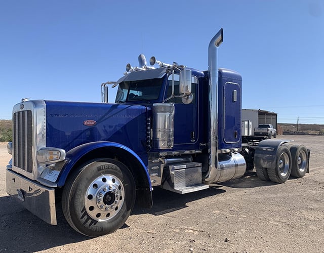 Semi Truck Blue